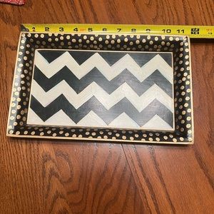 Mackenzie Childs Zig Zag tray